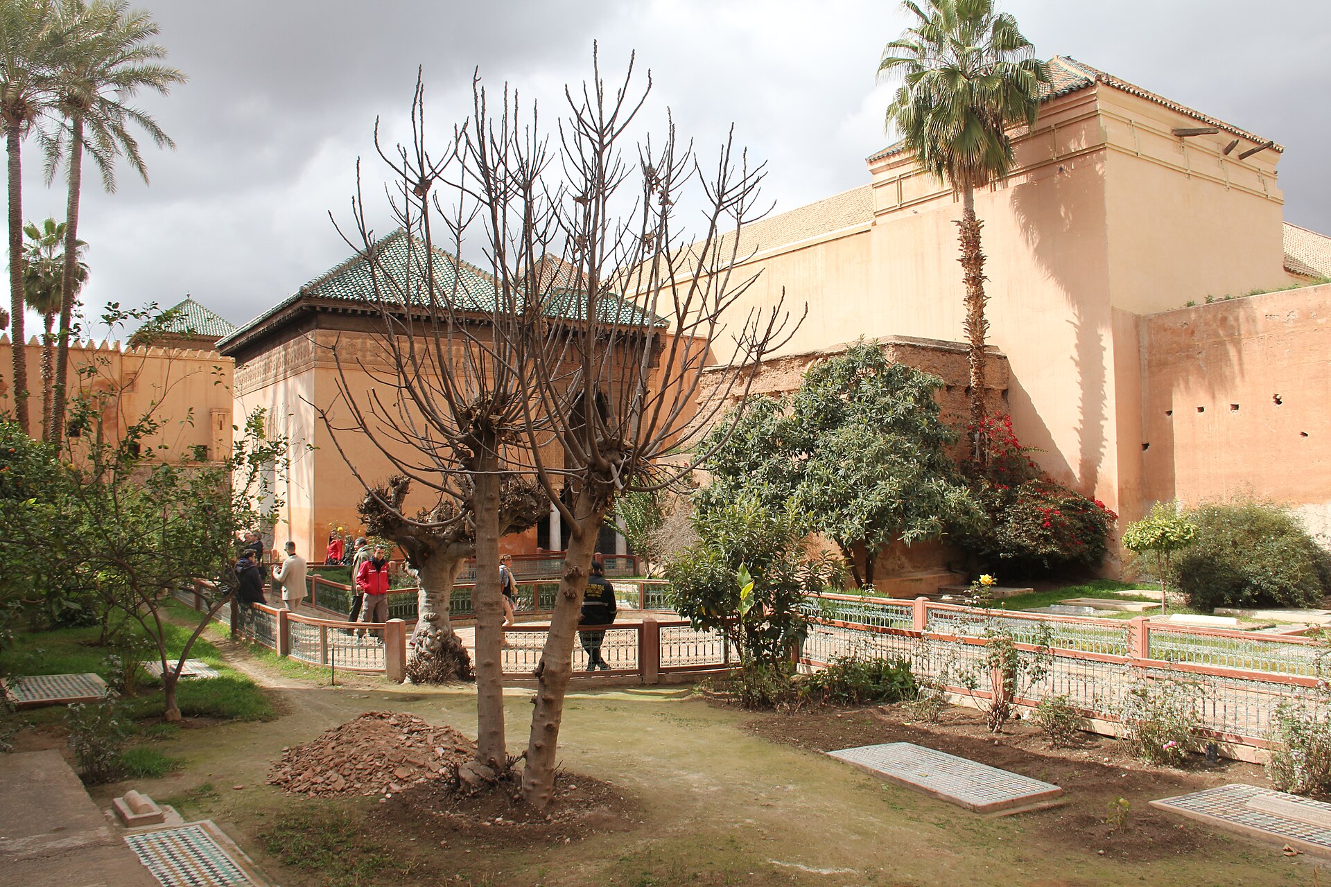 The courtyard garden at the Saadian Tombs