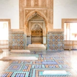 Mihrab and tiled chamber inside the Saadian Tombs